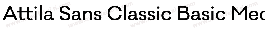 Attila Sans Classic Basic Medium字体转换